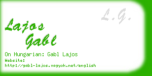 lajos gabl business card